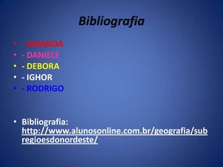 Sub-divisões da Região Nordeste