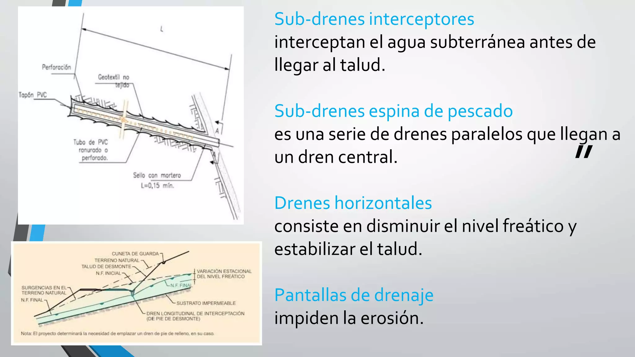 Obras de Drenaje y Sub Drenaje | PPTX