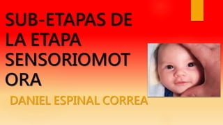 SUB-ETAPAS DE 
LA ETAPA 
SENSORIOMOT 
ORA 
DANIEL ESPINAL CORREA 
 
