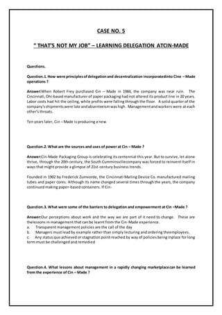 Sub general management | DOCX