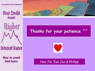 Thanks for your patience ^^ Hae Jin, Eun Joo & Philipp 