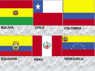 BOLÍVIA CHILE COLÔMBIA
EQUADOR PERU VENEZUELA
 