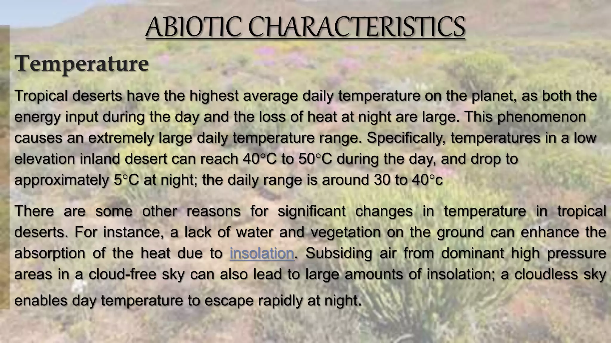 Sub tropical deserts | PPTX