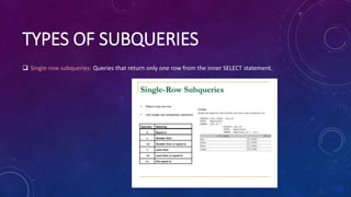 Sub-Queries | PPT