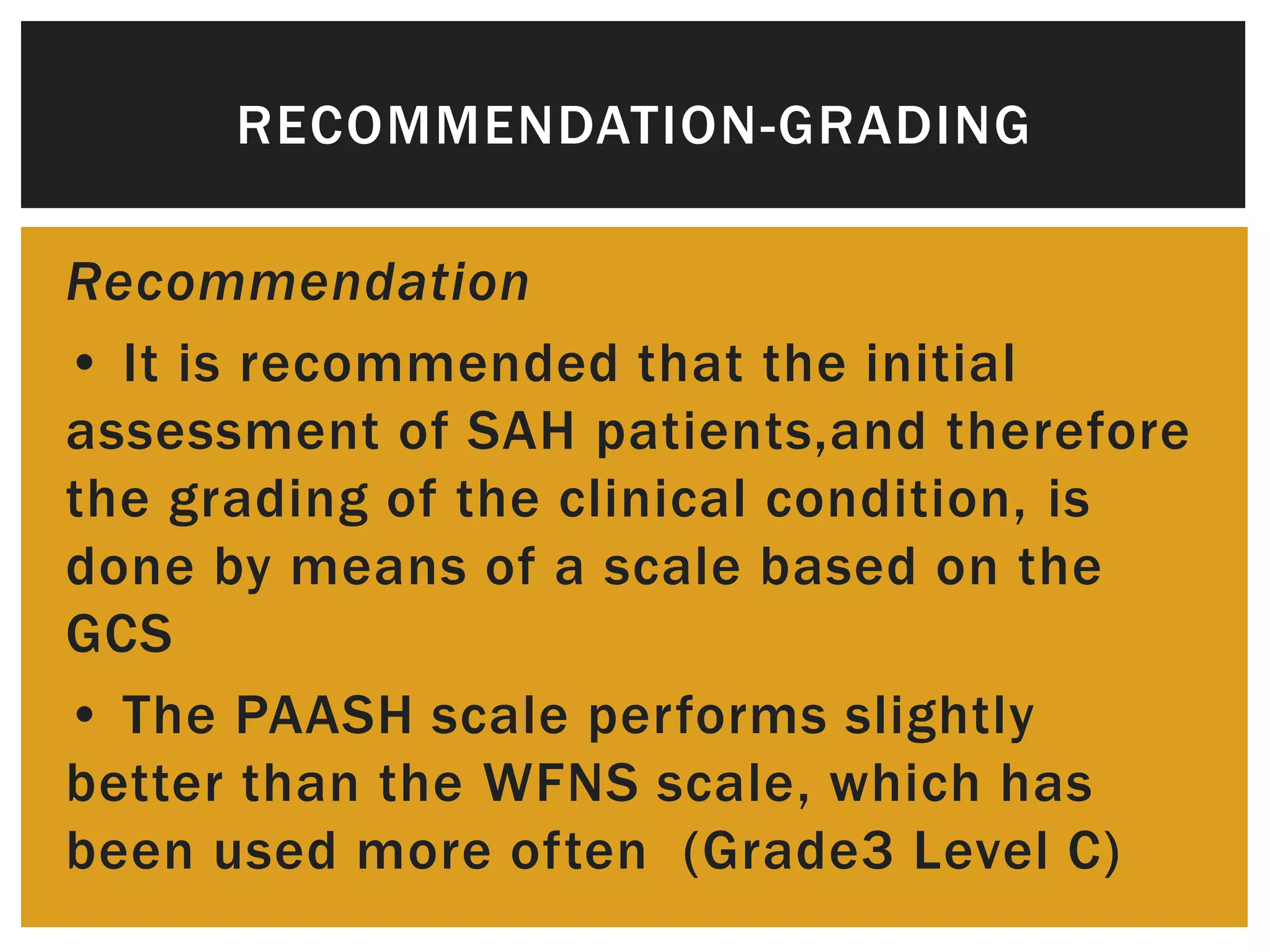 Subarachnoid hemorrage –eso guidelines for management | PPTX | Brain ...