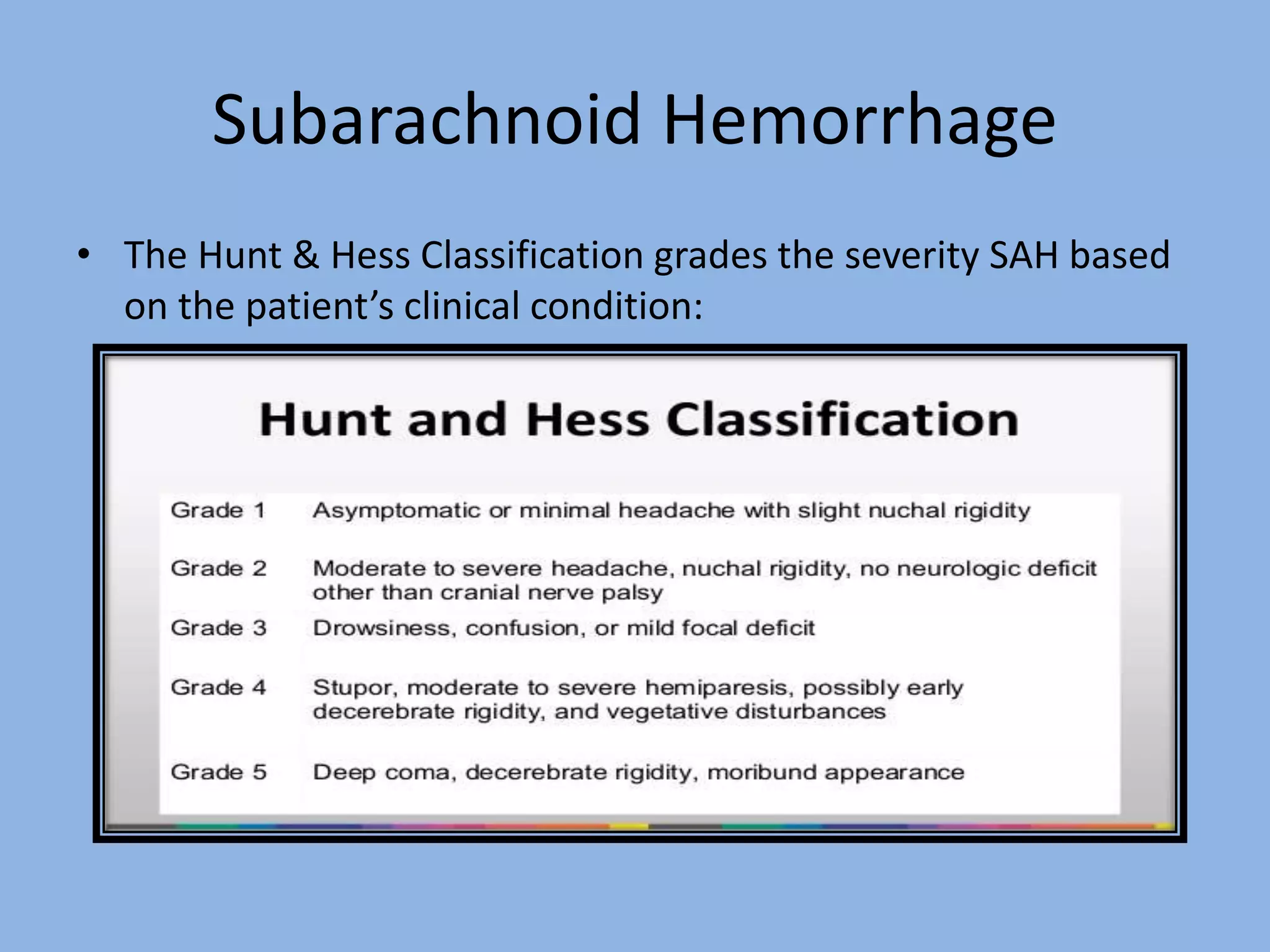 Subarachnoid hemorrhage | PPTX