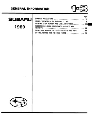 Subaru ea82 servicemanual-complete
