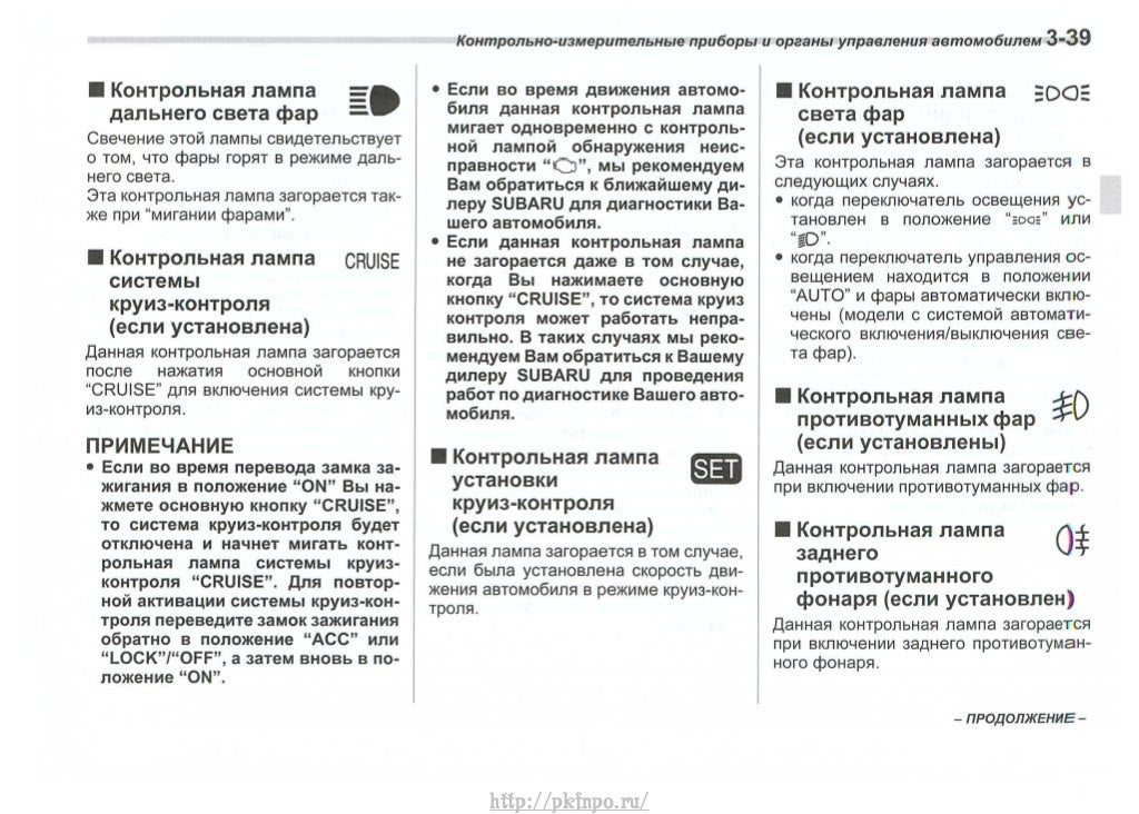 Инструкция по эксплуатации автомобиля