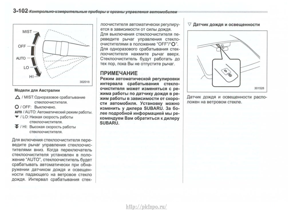 Инструкция по эксплуатации автомобиля