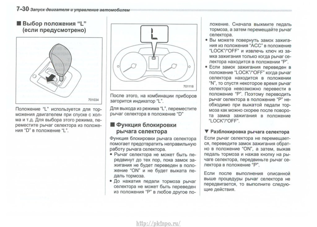 Инструкция по эксплуатации автомобиля