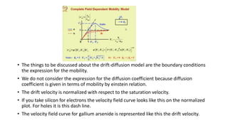 DRIFT DIFFUSION TRANSPORT MODEL | PPTX
