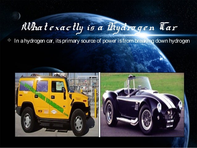 hydrogen powered car and its application and its parts working