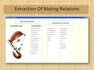 Extraction Of Mating Relations
 