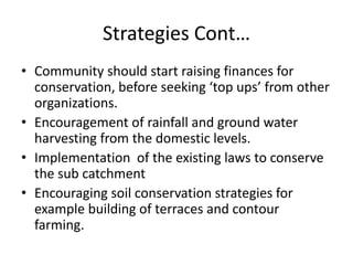 Subcatchment management plan | PPTX
