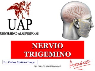 NERVIO
               TRIGEMINO
Dr. Carlos Azañero Inope
                       DR. CARLOS AZAÑERO INOPE
 
