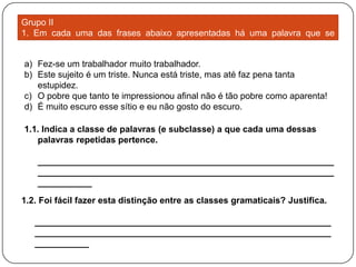 Subclasses do adjetivo | PPTX