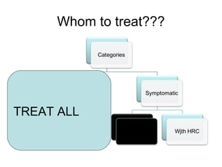 Whom to treat???
TREAT ALL
 