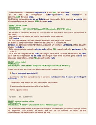 Subconsultas sql | PDF
