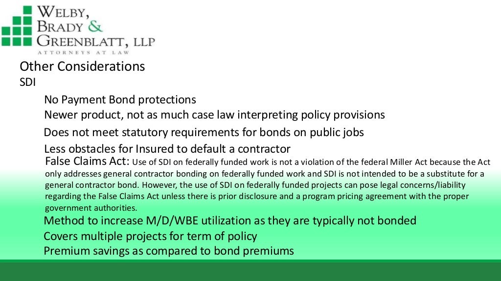 Subcontractor default insurance thomas tripodianos