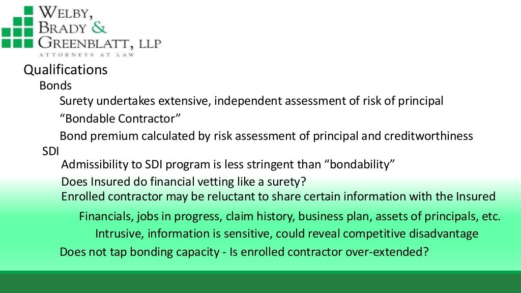 Subcontractor default insurance thomas tripodianos