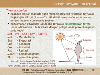 Comprehensive Thermal Control in Building Physics for Architectural ...