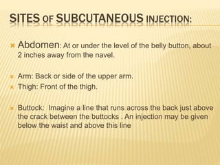 Subcutaneous injection | PPT