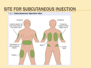SITE FOR SUBCUTANEOUS INJECTION
 