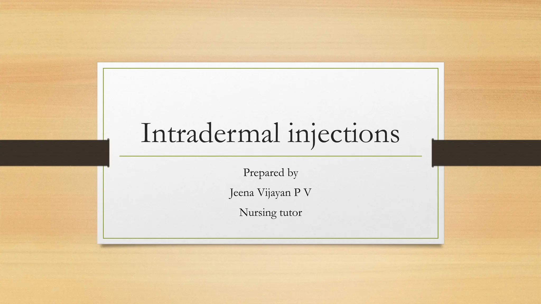 Subdermal injections.,indications ,sites. | PPT