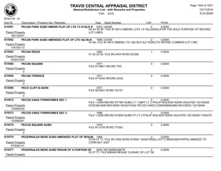 Subdivision and condominium report TCAD
