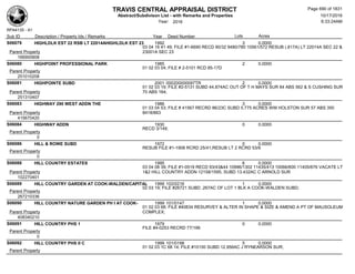 Subdivision and condominium report TCAD