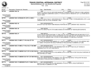 Subdivision and condominium report TCAD