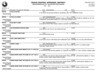 Subdivision and condominium report TCAD