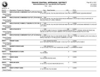 Subdivision and condominium report TCAD