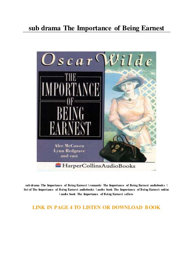 Sub Drama The Importance Of Being Earnest