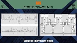 GIS
DIMENSIONAMIENTO
Campo de Interruptor y Medio
 