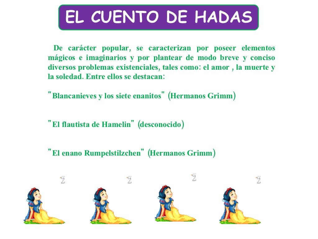 Subgeneros Del Cuento
