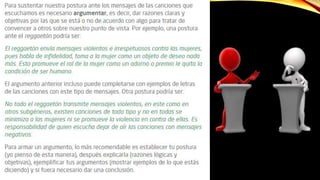 Subgeneros musicales, mensajes e ideas