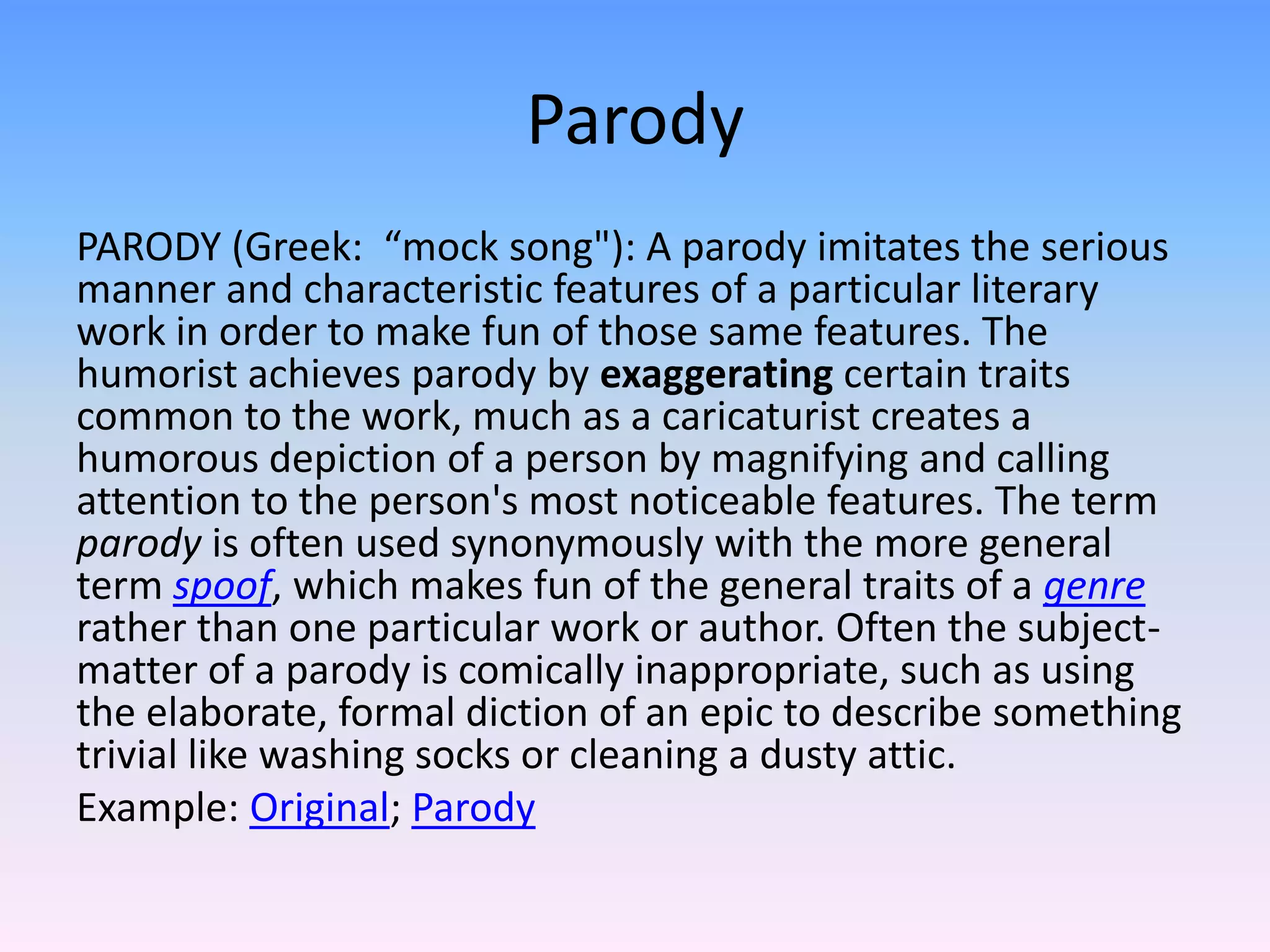 Subgenres of literature | PPTX