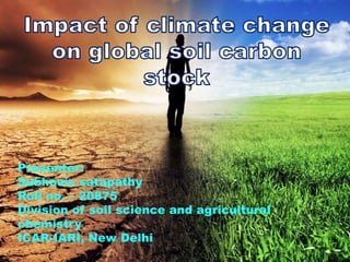 Presenter:
Subhasis satapathy
Roll no. – 20875
Division of soil science and agricultural
chemistry
ICAR-IARI, New Delhi
 