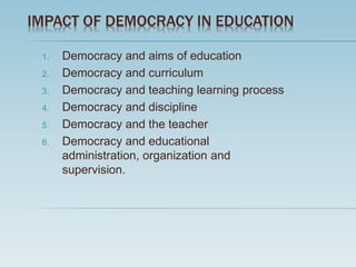 Democritize Learning DEMOCRACY | PPTX