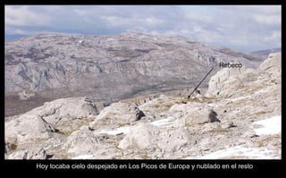 Hoy tocaba cielo despejado en Los Picos de Europa y nublado en el resto Rebeco 