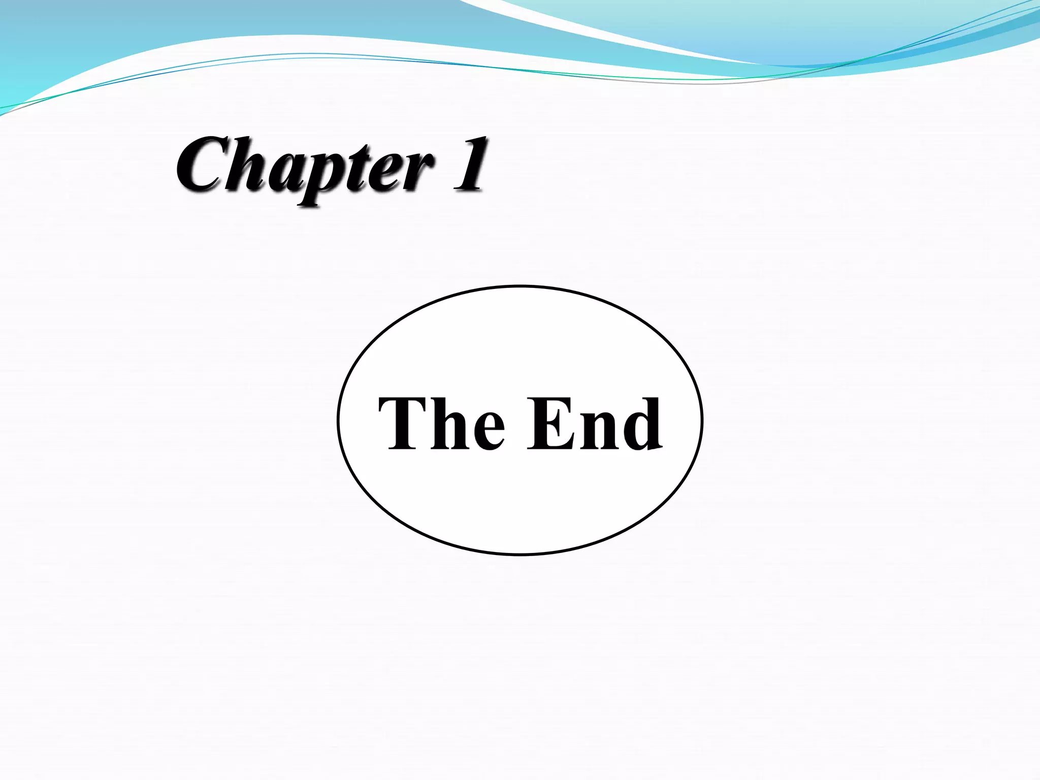 The End
Chapter 1
 