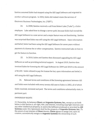 Subin Associates New York Defendants in Infringment Complaint