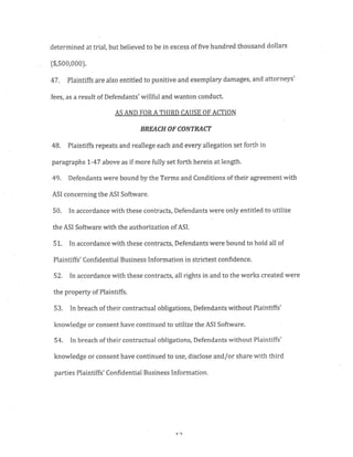 Subin Associates New York Defendants in Infringment Complaint