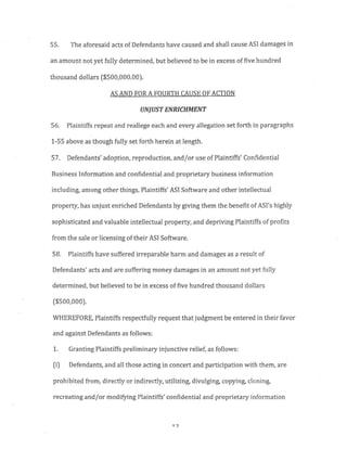 Subin Associates New York Defendants in Infringment Complaint