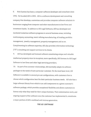 Subin Associates New York Defendants in Infringment Complaint