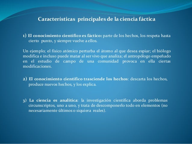 ciencia formal y factica
