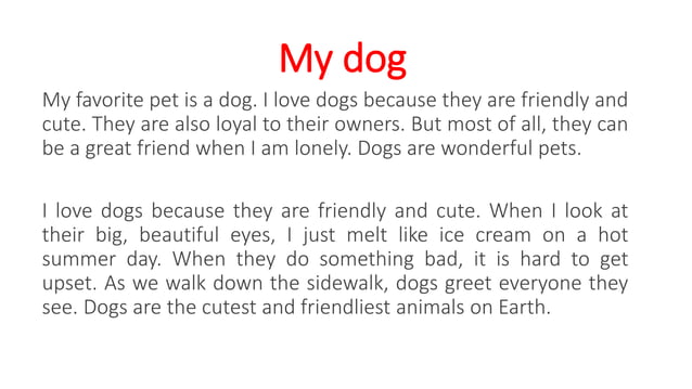 Descripcion De Mi Mascota Preferida En Ingles www.slideshare.net