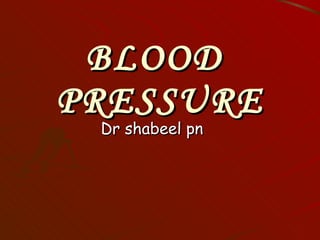 BLOOD  PRESSURE Dr shabeel pn 