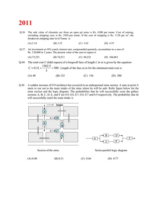 Mine Engineering Math Subject-12 System Engineering Mine Economics and Reliability ...